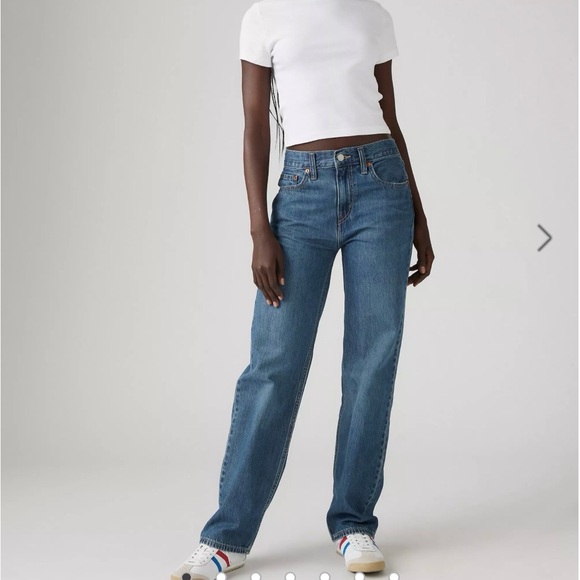 Levi's Denim - Levi’s Low Pro Straight Jeans Faded Blue Size 28
